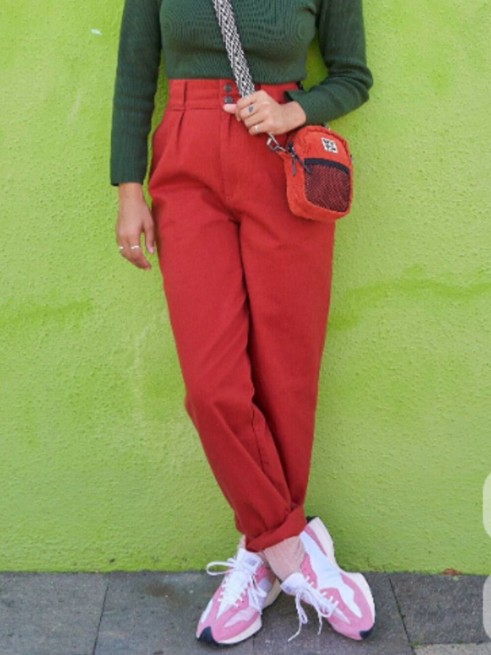 NWT Lucy & Yak Addison Jeans Organic Twill Red Size W30